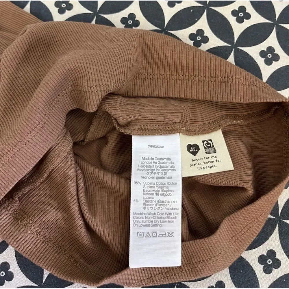 Madewell Brightside Rib One-Shoulder Tank NWT Size XXS - Picture 9 of 10